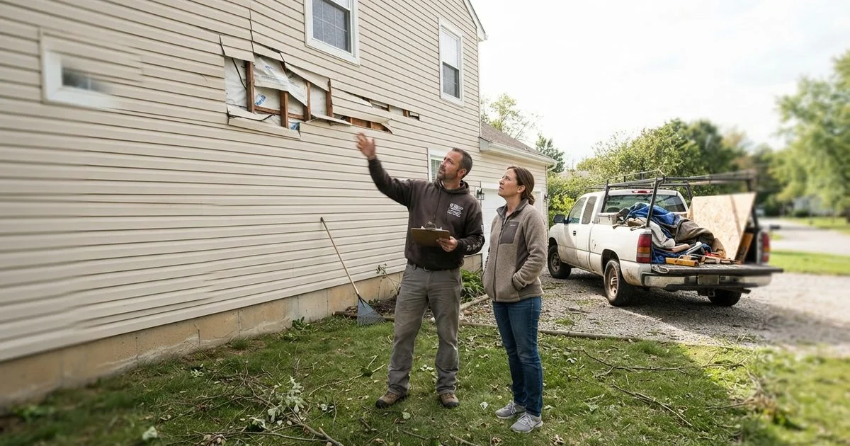 Storm damage to your siding: what to do in the first 48 hours